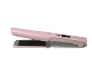 Curly Hair Straight Hair 2 In 1Hair Straightener Brush Ionic Hair Straightening Brush with Fast Ceramic Heating Anti-Scald-Pink