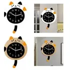 Silent Wall Clock Cat Silent Clock Acrylic
