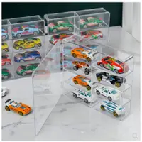 在飛比找蝦皮購物優惠-玩具車模展示架 透明模型收納架 多美卡收納盒陳列櫃 小汽車展