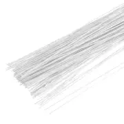 120 Pcs Florist Wire 0.45mm 26 Gauge Floral Flower Stem Wire, White