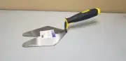 V Gauging Trowel for Marble Porcelain Tile 7" x 5" Carbon Steel & Rubber Handle