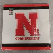Nebraska Cornhuskers Paper Luncheon Napkins 20 Pack New Sealed 13"x13" 2 Ply