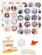 OFFSCH 1 Set DIY Badge Maker Machine Kit for Button Pins Tinplate Badge Press for Corporate Events School Groups Weddings Celebrations with Precision