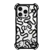 iPhone 16 Pro Bounce Case MagSafe Compatible Field of Snakes - Black