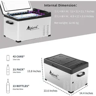 【Alpicool 冰虎】C30 大容量移動冰箱 30L(壓縮機製冷 露營冰箱 行動冰箱 冰箱 製冰 車宿 野營)