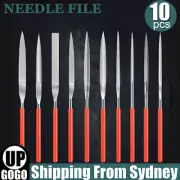 10X Diamond Mini Needle File Set For Metal Jeweler Wood Carving Craft 3mmX140mm
