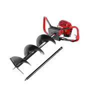 Giantz 80CC Post Hole Digger 300mm Petrol Drill Ex