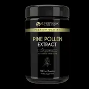 Cracked Cell Wall Wild Harvested Raw Pine Pollen 100 Capsules