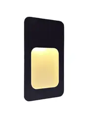 Foro II LED Rectangle Steplight in Black