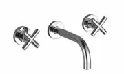Dornbracht Vanity unit Wall tap owaste Tara 36712892-33 Black Matt