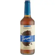 Torani Puremade Zero Sugar Chocolate Flavoring Syrup 750 mL Glass Bottle