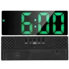 Electronic Clock LED Display Digital Mirror Alarm Clocks Battery PlugIn DualUse
