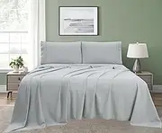 ISMATE Sheet Set Bed Premium - Gray Sheet Set, 1200TC Ultra Soft Microfiber 4 Piece,Extra Deep Fitted Sheet & Flat Sheet & 2 Pillowcases, Breathable and Easy Care Australian Queen Size