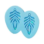 Leaf Light and Shadow Keychain Earrings Silicone Mold for Valentine Gift Craft