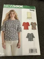 New Look Pattern #6434 Misses Tops Size: A 10-22 Easy
