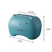 Tissue Box Cartoon Tissue Box Multifunctional Toilet Tissue Box(1piece, Blue)