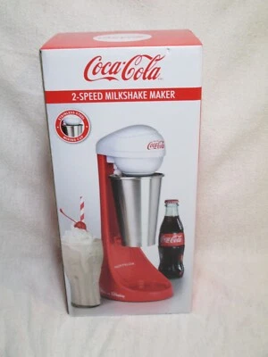 Coca-Cola 2 Speed Milkshake Maker Vintage 1950s Style Blender Mixer NEW In Box