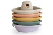 Mushie: Bath Boats - Rustic (Set of 5)