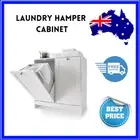 Tilt-Out White Laundry Hamper Cabinet Storage Shelf Washing Free shipping AUS