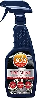 303 Products High Gloss Tire Shine and Protectant - Long Lasting, Water Based Formula - Lasts for Weeks - No Harmful Silicones - Lasts Weeks Not Days, 16 fl. oz. (30395CSR) Packaging May Vary