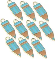 [BESPORTBLE] Creative Diy Jewelry Charms 10pcs Pencil Charms Zinc Alloy Bag Pendants Earrings Decor Stylish Keychain Accessories