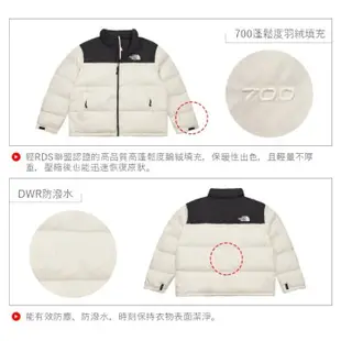 【美國 The North Face】最強保暖 ICON_經典配色透氣鵝絨外套/羽絨衣夾克 登山滑雪旅行_白黑_3C8D