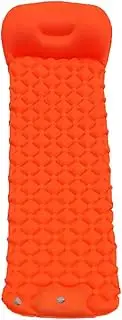 TPU Sleeping Pad Camping Inflatable Mat with Pillows Travel Mat Tent Folding Bed Ultralight Air Cushion for Hiking Trekking Emerald Green