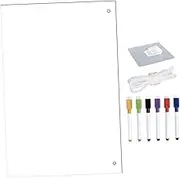 Gogogmee Acrylic Dry Erase Board for Office Home School Wall Memo Board with Erasers