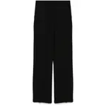 [Mark Kenly Domino Tan] Mark Kenly Domino Tan Crepe Trousers 36 FR BLACK