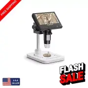 4.3-Inch HD Coin Magnifier with Adjustable LED Lights & Rechargeable Battery