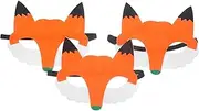 HOOTNEE 3Pcs Fox Animal Masks for Non Woven Fabric Party Favors Lifelike Animal Face Decorations for Costume Parties Halloween and Themed Events