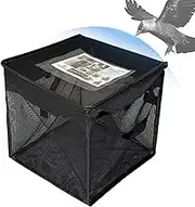 Outside Trash Can - 125L Deck Garbage Can Outdoor,Foldable Box Wastebasket Bucket Recycling Holder for Room Lawn Kitchen Bathroom Garage Patio RV