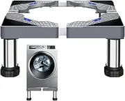 1/2 Washer Machine Pedestal - Refrigerator Stand Pedestal, Functional Movable Adjustable Base Stand | Heavy Duty Washing Machine Riser, Laundry Pedestal for Home Appliance, 60x60x20cm