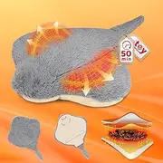 Microwavable Heating Pads Stuffed Animals, Heatable Stingray Pillow Plush for Period Cramps Stress Relief, Stuffed Gifts Plush Toys for Girls Boys Women 12inch