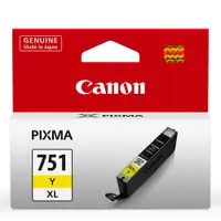 在飛比找陽信商店街優惠-Canon CLI-751XL Y 原廠黃色高容量墨水匣 適