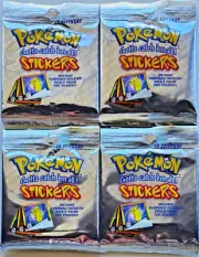 4 Packs Artbox Series 1 Stickers Factory Sealed New Pokemon 1999 Hunt Charizard