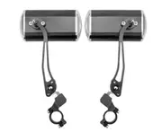 Bicycle Rear View Mirror Bike Cycling Handlebar Rearview Rectangular 1 Pair