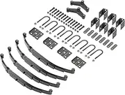 HECASA 25-1/4 Trailer Leaf Springs for 3500lbs Tandem Trailer Axle Suspension & U-Bolt & Hanger Kit & Equalizer & Shackle Strap Replacement for SW4B Steel Anti-Rust Oil