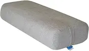EONSHINE Exquisite Chenille Firm Meditation Yoga Bolster pillow, High Density Sponge Filled Rectangular Back Support Cushion, Pack of 1 (Gray)