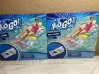 2 H2O Go! Kool Lounge 65in x 35in Large Pool Float Raft Back Head & Arm Rest NIB
