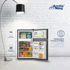 3.2 Cu.Ft. Compact Refrigerator Mini Dorm Small Fridge Freezer Reversible Door