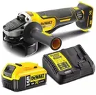 DeWalt Cordless Brushless 125mm (5") Paddle Switch Angle Grinder 5Ah Combo Kit