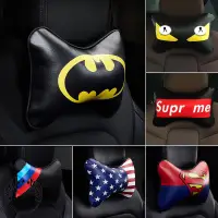 在飛比找蝦皮購物優惠-现货 DC蝙蝠俠 頭枕 漫威蜘蛛人汽車頭枕 頸托 車用枕頭靠