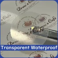 在飛比找蝦皮購物優惠-透明防水定製印刷貼紙定制標籤 Stiker Produk 透