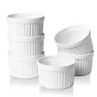 Ramekins - Porcelain Ramekins for Creme Brulee DishesDipping SaucesBaking Pud...