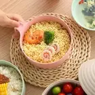 Microwave Ramen Cooker Bowl with Lid Portable Container Set
