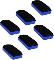 DOITOOL Portable Chalkboard Eraser 6 Pack Mini Whiteboard Erasers Blackboard Brush Office Supply Magnets