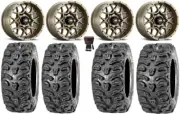 ITP Hurricane 14" Wheels Bronze 26" Bear Claw HTR Tires Yamaha Viking Wolverine