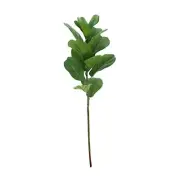 Green 2 Bushes 25" Artificial Fiddle Leaves Stems Party Decorations Supplies