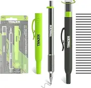 Tracer Pro Series Precision Pencil with 24 x Replacement 1.3mm Leads and Site Holsters. All-in-one Aluminium Precision Marking Kit